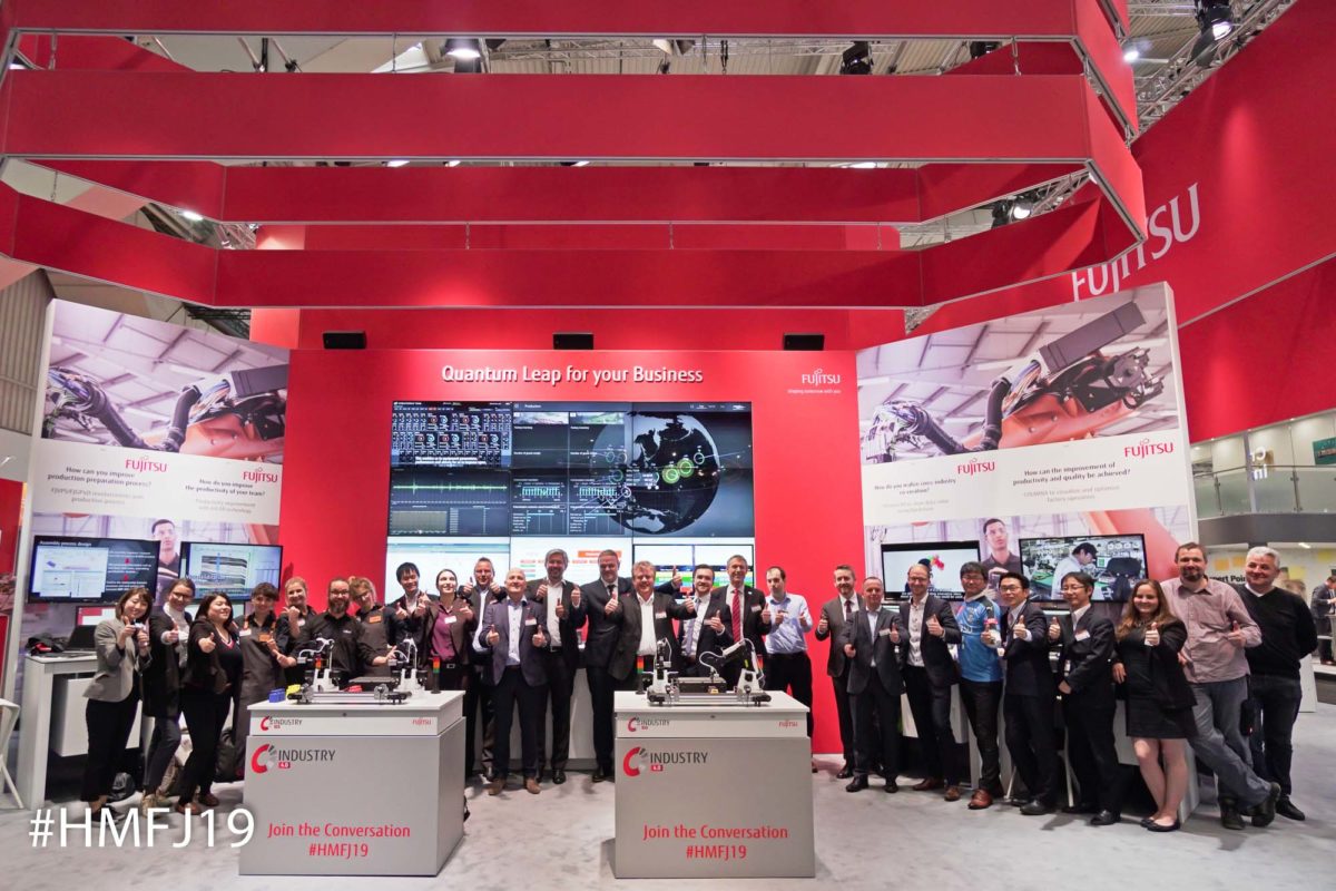 Fujitsu Team bei der Hannover Messe 2019