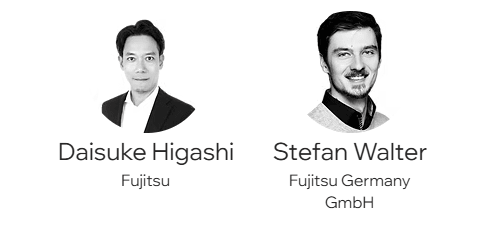 Daisuke Higashi und Stefan Walter von Fujitsu